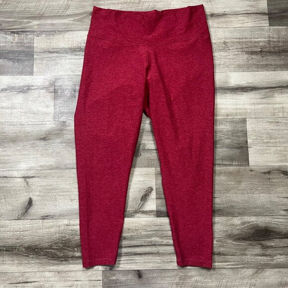 Calia Athletic Lustralux High Rise 7/8 Legging Yoga Pants Red NWT Women’s Sz XXL - Picture 1 of 6